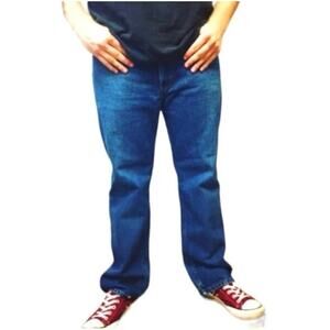 Vintage 90s Orange Tab Levi’s Dark Wash Bootcut 517 Jeans 40x34